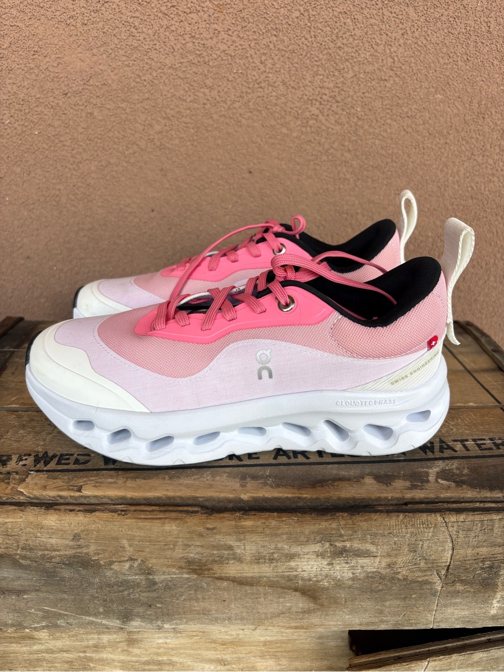 On Running LOEWE x On Cloudtilt 2 Running Shoe in Pink & White